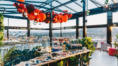 Bar Restaurant Dining Rooftop Panoramic Views