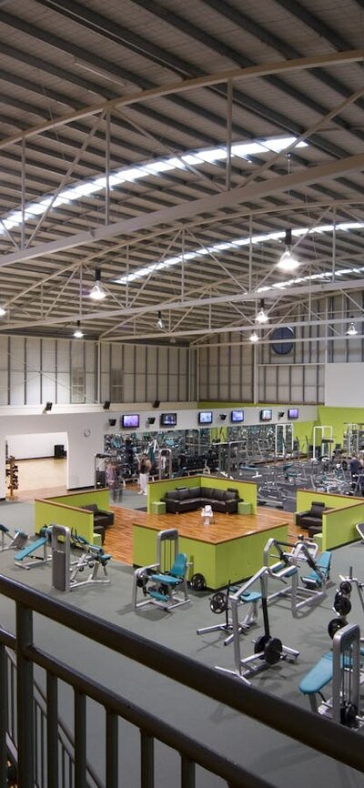 The downstairs equipment area at Canberra International Sports and Aquatic Centre