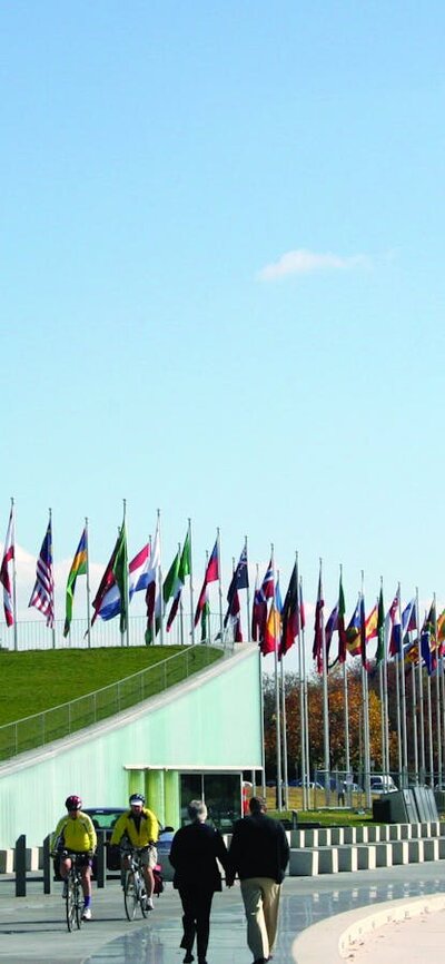 International Flag Display at Commonwealth Place