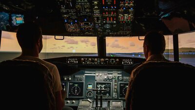 Jet Flight Simulator Sunset
