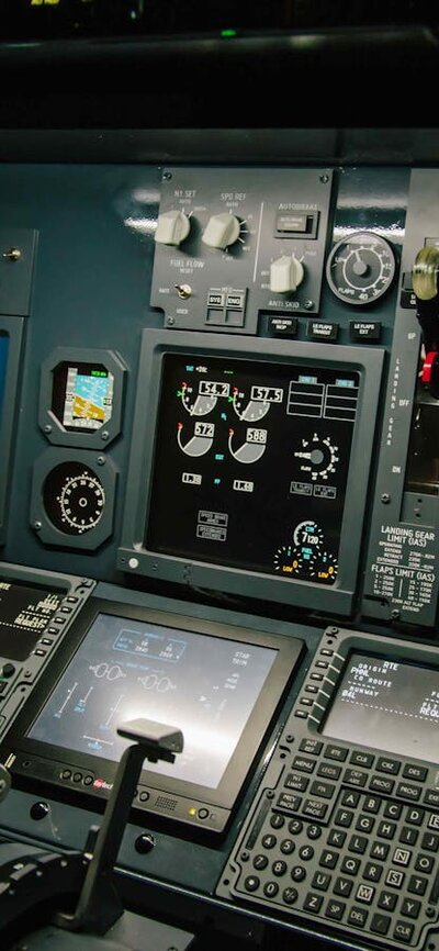 Jet Flight Simulator Instruments