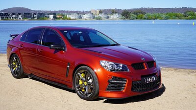 Canberra Sights Tour HSV GTS on Lake Burley Griffin