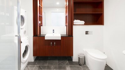 Bathroom and Laundry Facilities at Abode Narrabundah