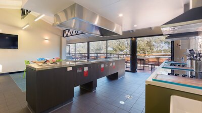 Camp kitchen interior