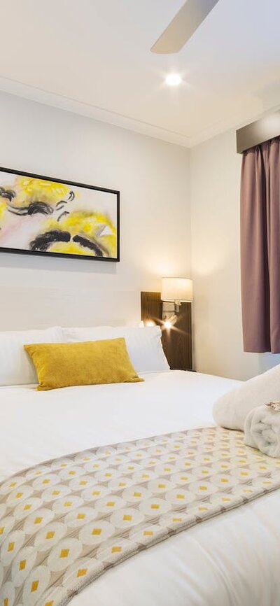 Garden Villa bedroom Modern comfortable bedroom from the Garden Villa
