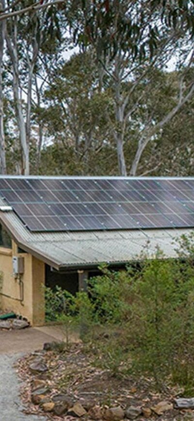 The facilities block at Bungonia campground. Photo: John Spencer/DCCEEW &copy; DCCEEW