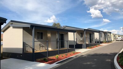 exterior shot of crestview cabins 2 bedroom