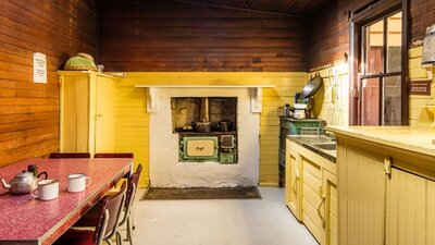 Daffodil Cottage kitchen, Kosciuszko National Park. Photo: Murray Vanderveer/OEH