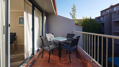 Upstairs balcony