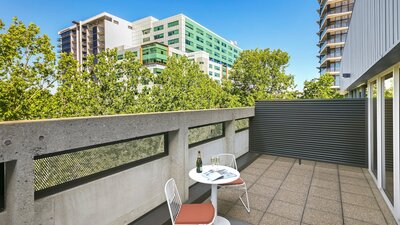 Executive balcony overlooking City Walk