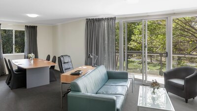 Executive Boardroom Suite with separate Bedroom and living area