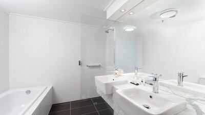 Suite Bathroom with double sinks