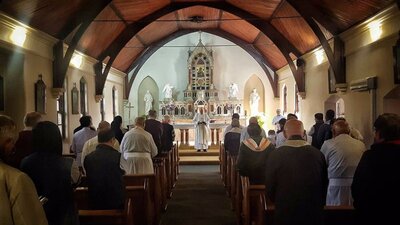 interior of church
