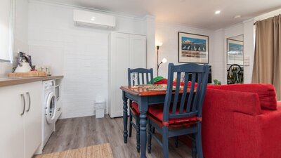 Table for two with pantry  for supplies