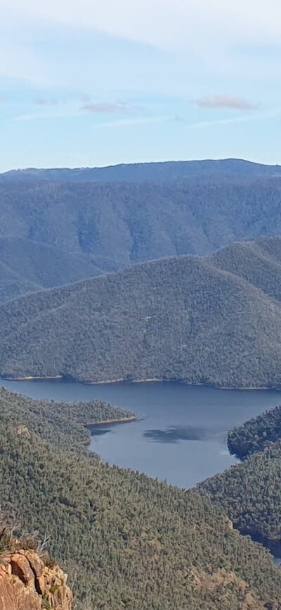 View of Talbingo Reservoir from Landers Falls Lookout