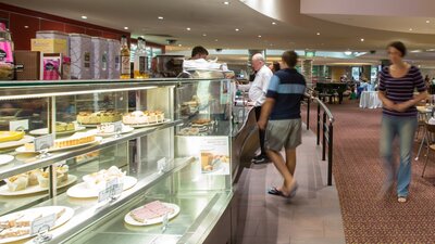 Desert and coffee counter