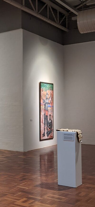 Installation view from Myall Creek and Beyond touring exhibition