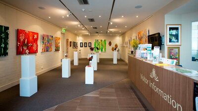 See the latest exhibition at the Gardens' Visitor Centre Gallery