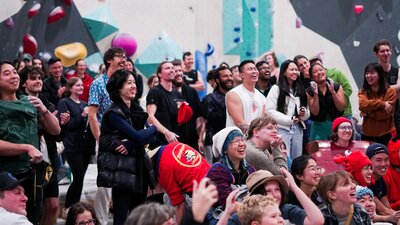 Birthday party crowd