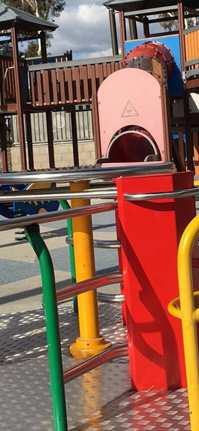 Young boy in the playground