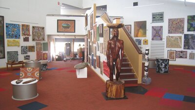 Burrunju Aboriginal Art Gallery Entering the Gallery from the foyer