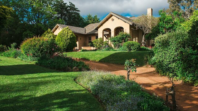 Calthorpes House Wide shot of Calthorpes House and surrounding gardens