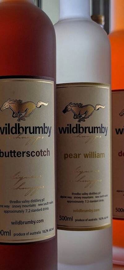 Wildbrumby schnapps Bottles of Wildbrumby schnapps