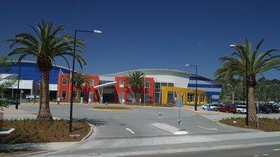 The outside view of Canberra International Sports and Aquatic Centre