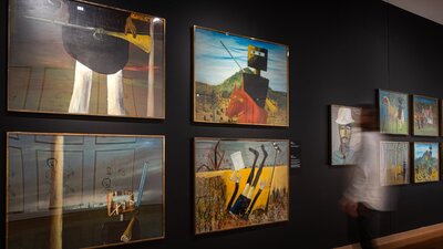 Four paintings from Sidney Nolan's Ned Kelly Series