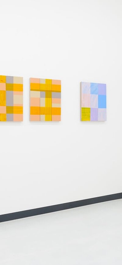 Works by Vivienne Binns, Emma Beer and Ruth Waller in Exhibition No.1 at Civic Art Bureau Works inCivic Art Bureau gallery