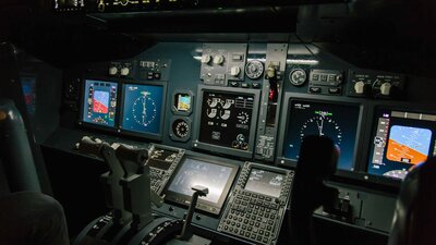 Jet Flight Simulator Instruments