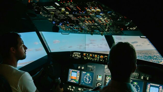 Jet Flight Simulator Cockpit Jet Flight Simulator Cockpit