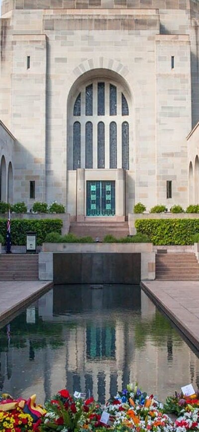 Pool of Reflection within the Commemorative Area of the Australian War Memorial Pool of Reflection within the Commemorative Area of the Australian War Memorial