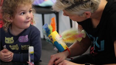 Get crafty in PlayUP, daily from 10.30am until 12.30pm