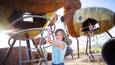 Kids having fun at Pod Playground