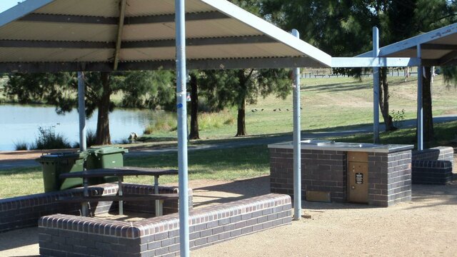 Shaded barbeque areas Shaded barbeque area