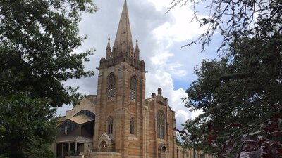 Exterior view of the Presbyterian Church of St. Andrew