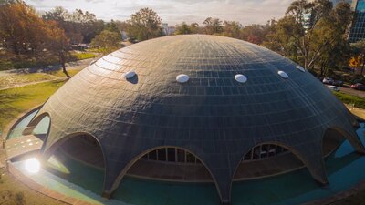 Aerial view of the Shine Dome