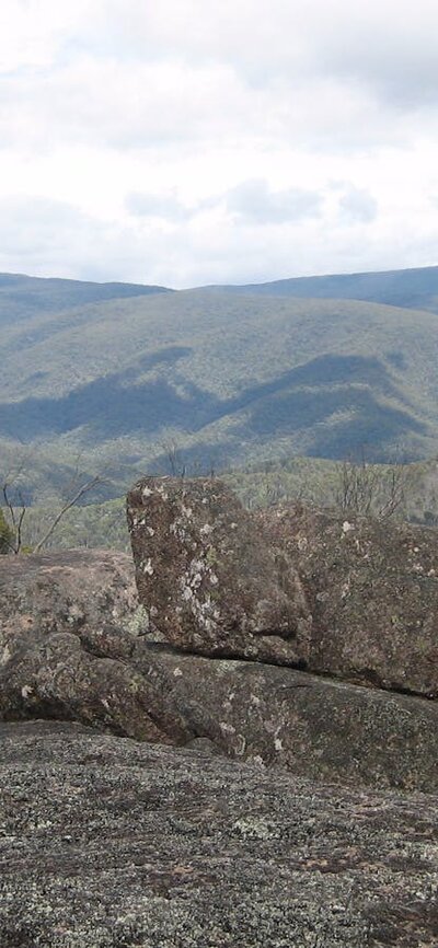 Square Rock on an unusually cloudy day