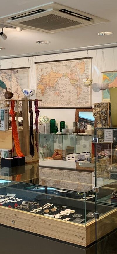 The Curatoreum Arboretum store - inside of store showing a range of giftware