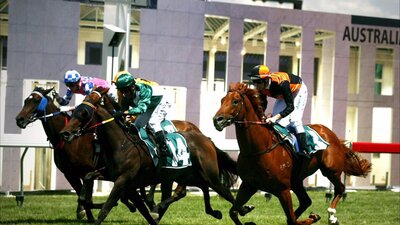 A close finish at the winning post