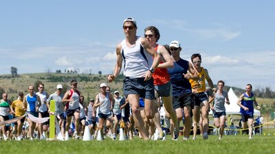 Runners at Stromlo Forest Park