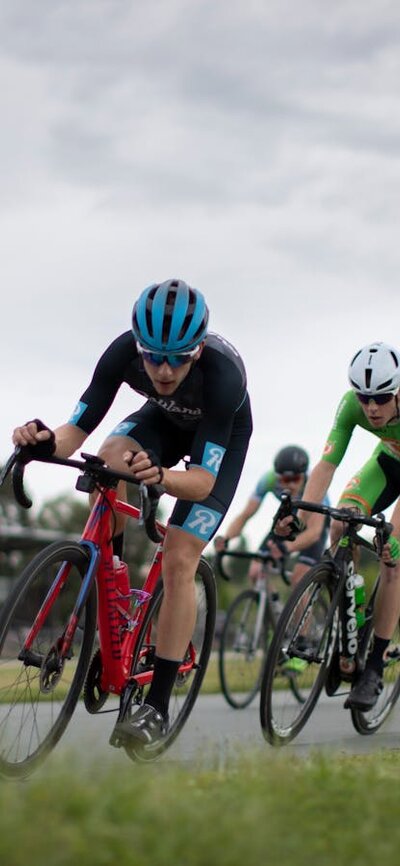 cyclists on criterium circuit