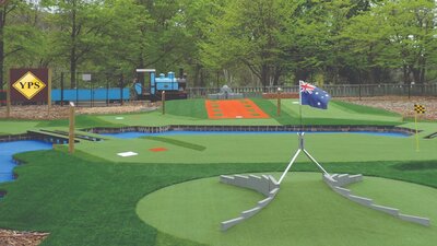 Miniature golf course