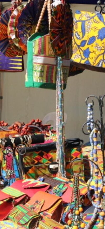 market stall at African Festival in the Park