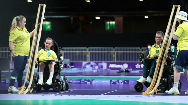 Daniel Michel and Jamieson Leeson represented Australia in boccia at the Paris 2024 Paralympics As world No. 1 in the BC3 pairs, they were a formidable duo, aiming for gold in the mixed pairs even