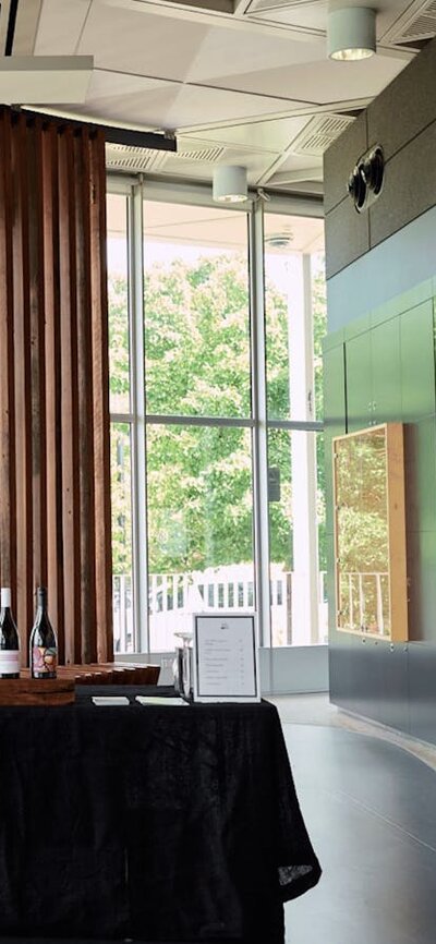 The Canberra Cellar Door is a pop up wine tasting in the Canberra and Region Visitor's Centre A photo of the Canberra Cellar Door set up.