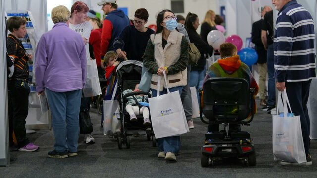 Attendees at the Canberra Disability Expo 2023 Crowd shot of the Canberra Disability Expo 2023