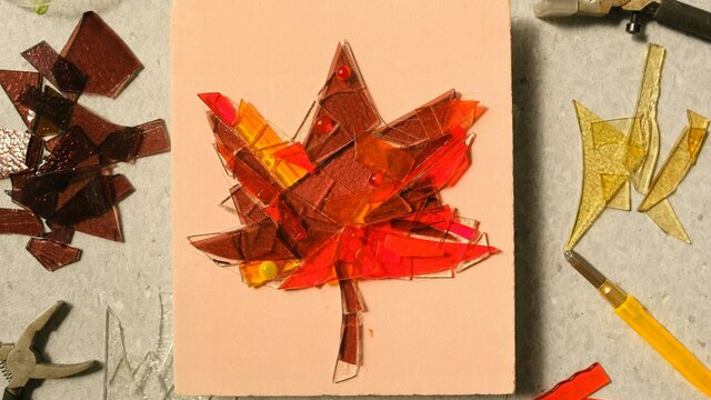 Leafy Light Catchers WIP