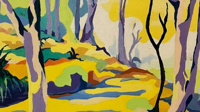 abstract landscape abstract painted landscape